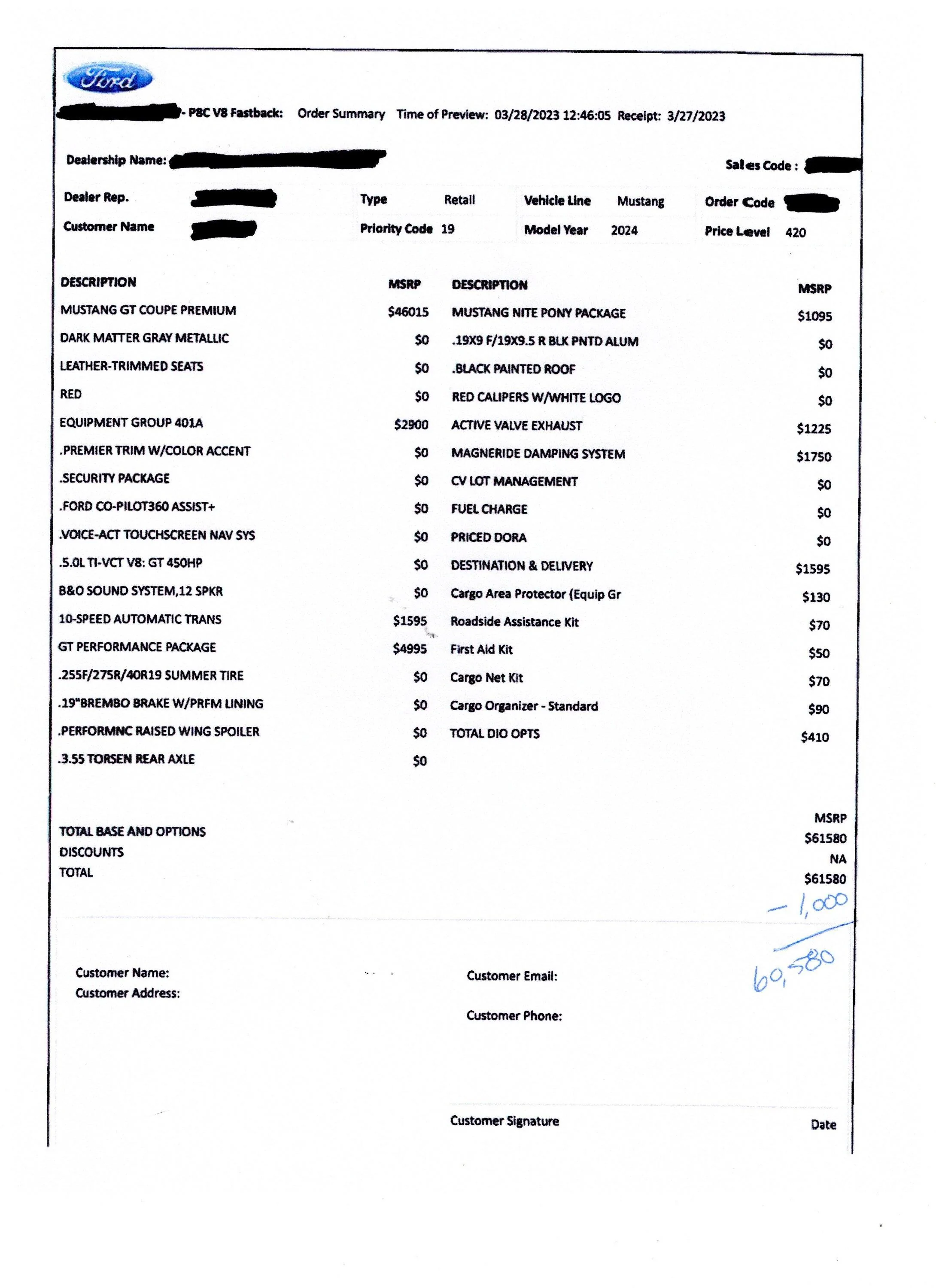 S650 Mustang 2024+ Mustang S650 Orders Tracking List & Stats [Enter Yours!] order0002