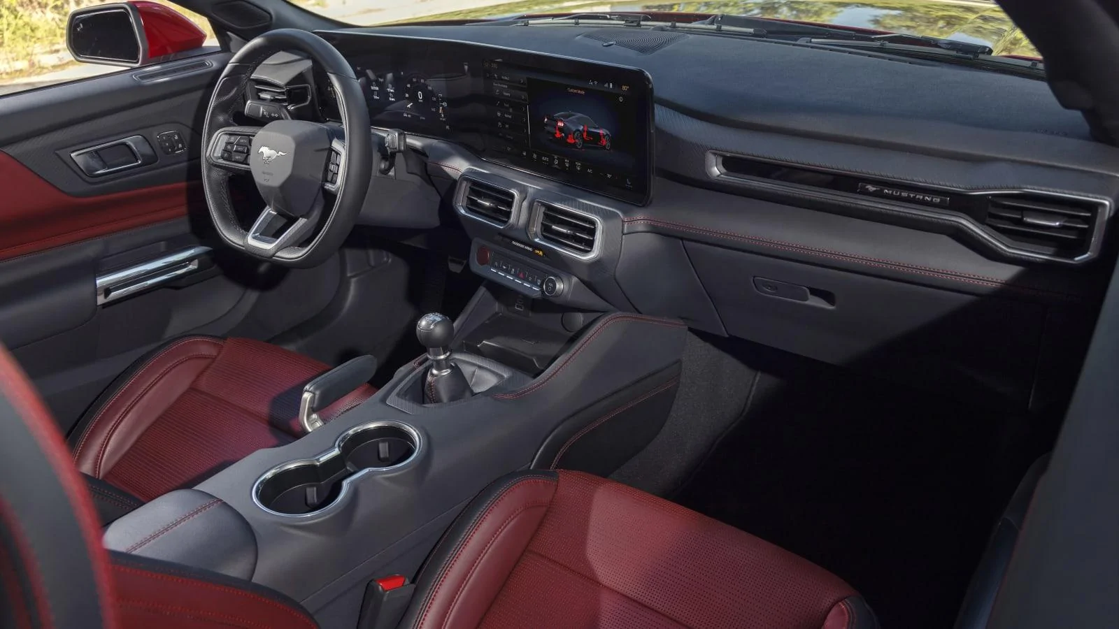 S650 Mustang If I ordered an Atlas Blue car with 401A with black interior what color do you think the accent stitching will be? B6B54280-D30C-4063-AA32-19E78FFFC580