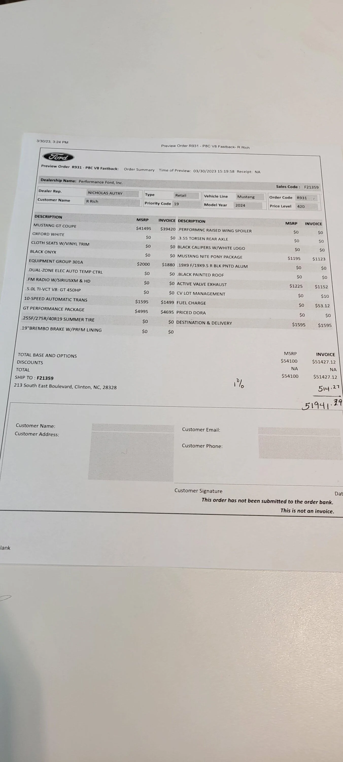 S650 Mustang 2024+ Mustang S650 Orders Tracking List & Stats [Enter Yours!] 2023-03-30 15.36.05