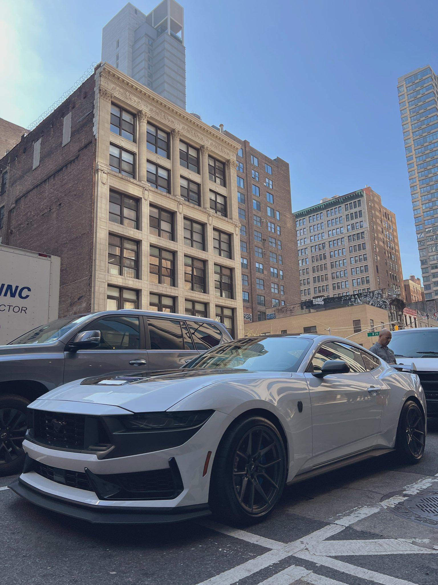 S650 Mustang Media Gets First-Rides of Dark Horse 2024 Mustang at NYIAS Tomorrow 20230404_095055