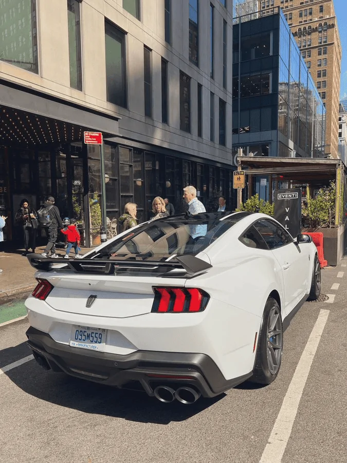 S650 Mustang NYIAS: Dark Horse Mustang (Blue Ember) & Engine Bay FIRST Look + 2024 Mustang GT Convertible 1680711900688