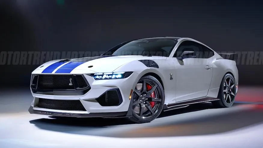 S650 Mustang 2026 GT500 Mustang S650 rendered by Motor Trend 2024_Ford_Mustang_GT500_White_1