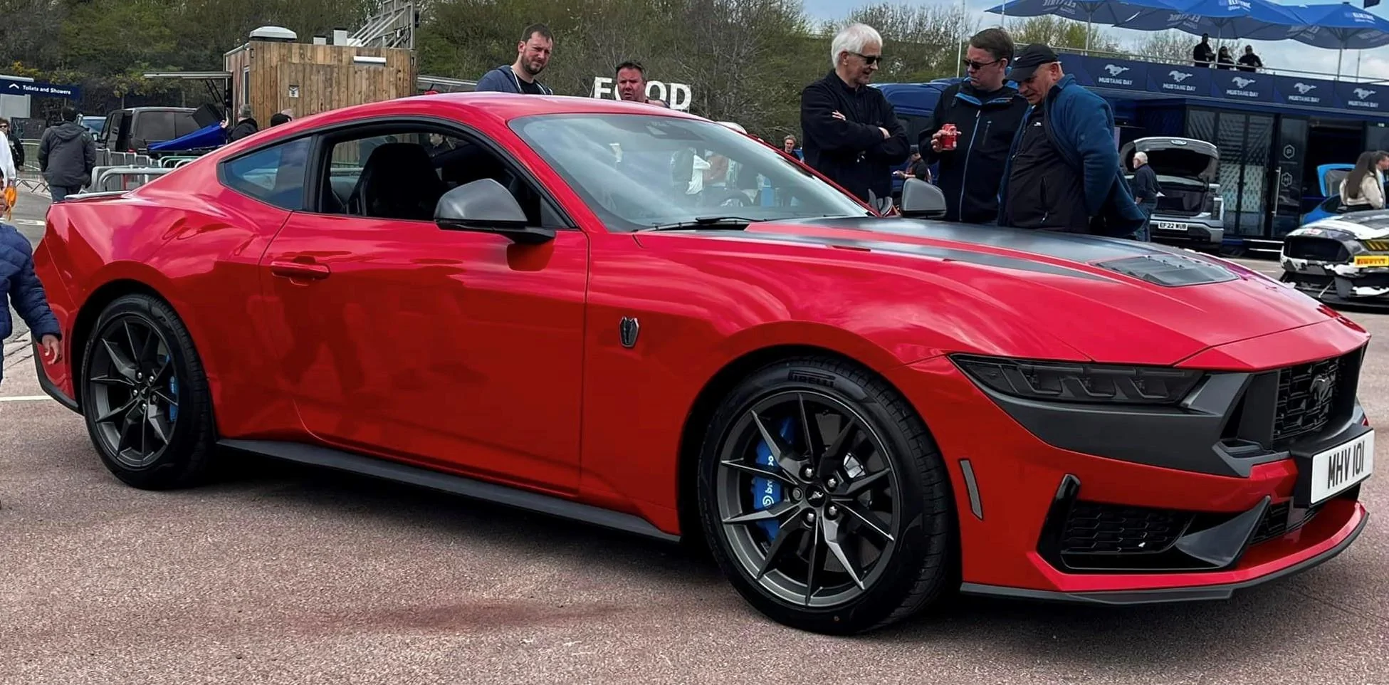 UK reveal of the S650: Race Red Dark Horse Mustang | Mustang7G - 2024 ...