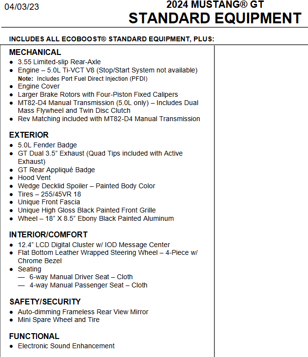 S650 Mustang Will Mustang GT have auto start/stop button? Desktop Screenshot 2023.04.21 - 16.21.35.16