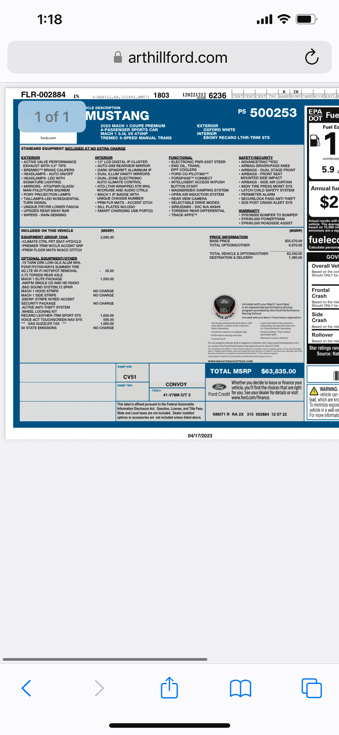 S650 Mustang Price increase already on 2024 Mustangs! E16FB2C7-5FDF-4E59-A0AA-2BAAF36A3289