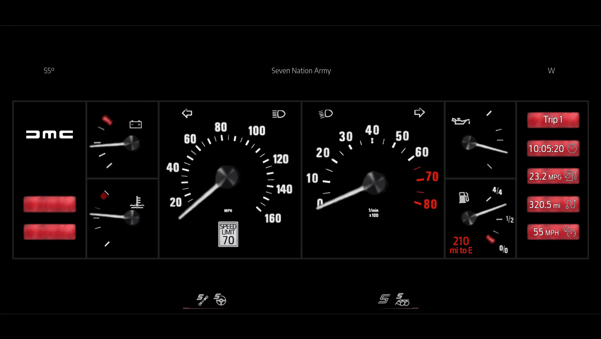 S650 Mustang What if there were more Classic Gauge Clusters? 1982 DMC DeLorean