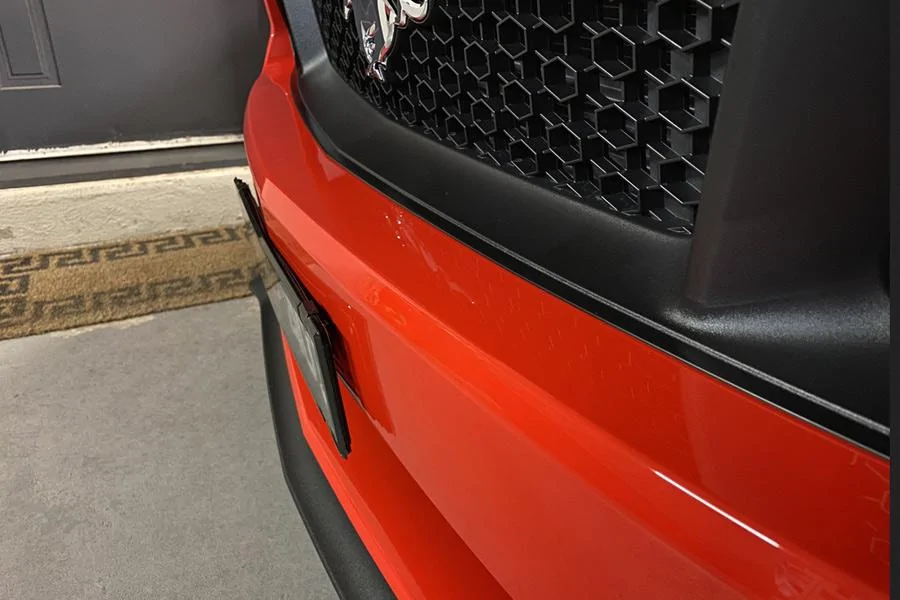 S650 Mustang Aussie Number Plate Holders/Frames S550-Front-Plate-Ra
