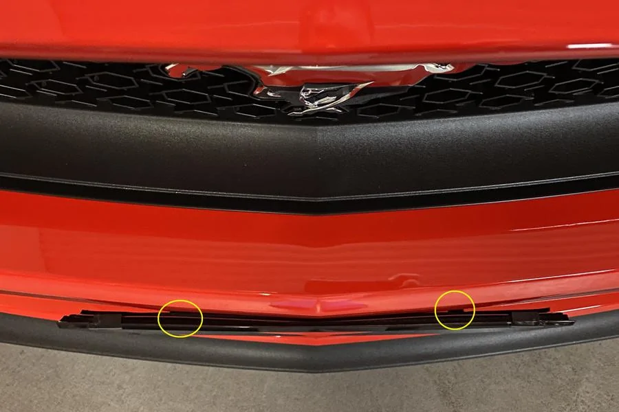 S650 Mustang Aussie Number Plate Holders/Frames S550-Front-Plate-Grommet