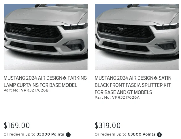 S650 Mustang Ford Accessories Live for 2024 Mustang Screenshot 2023-05-17 5.01.39 PM