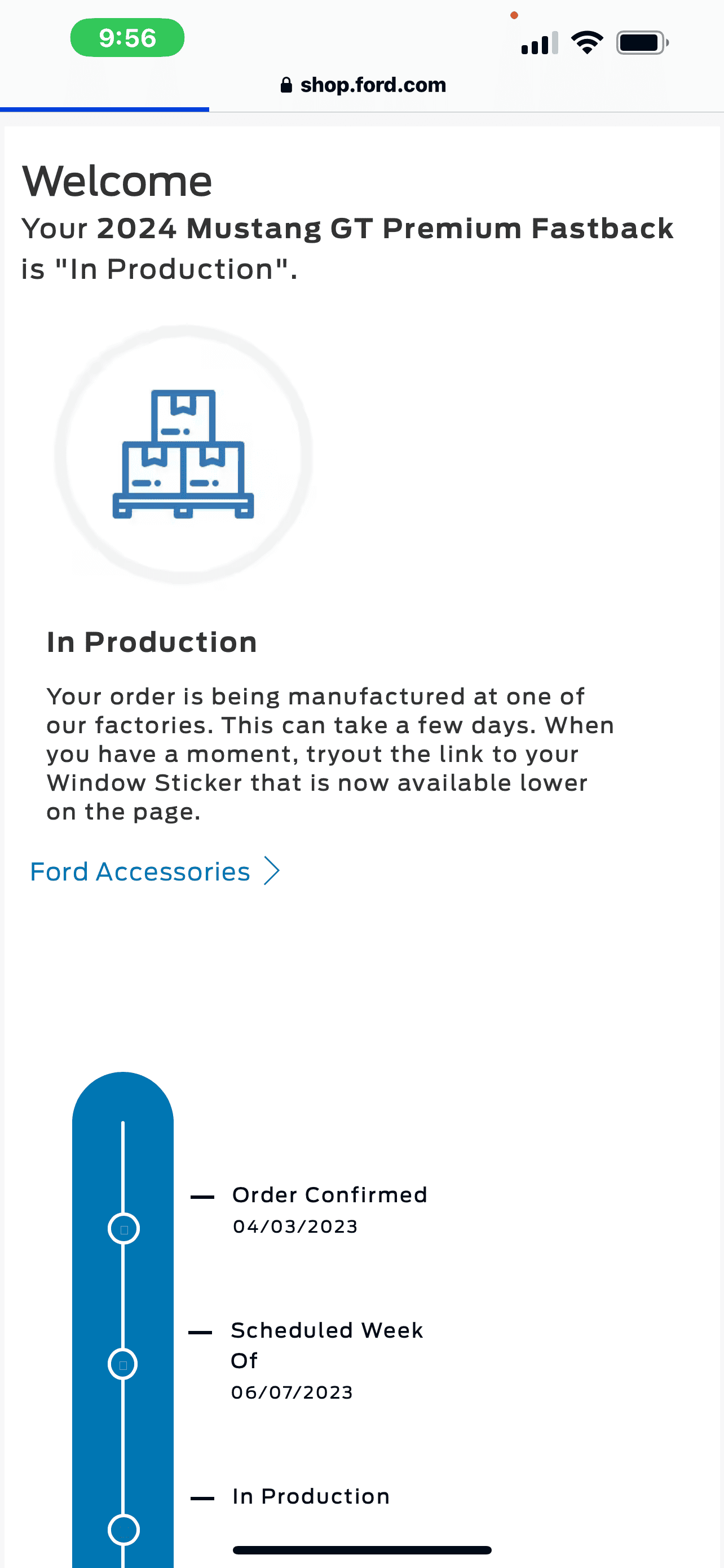 S650 Mustang Anyone received Build Date emails yet? IMG_3412