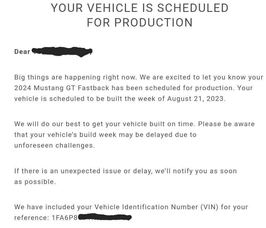 S650 Mustang Ford just removed my production week entirely......looks like the tracking site is not to be trusted? - UPDATED Screenshot_20230615_211944_Yahoo Mail