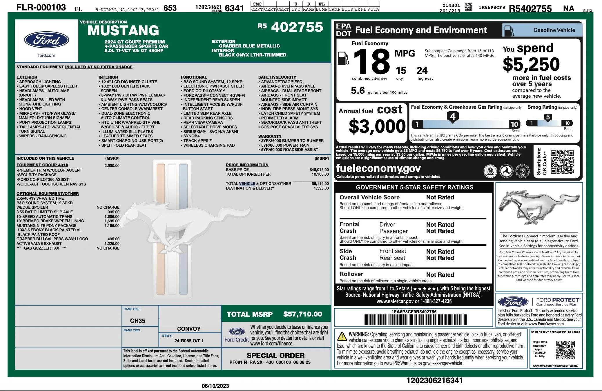 S650 Mustang New  Deliveries Possibly Impacted by Rail Car Shortage Screenshot 2023-06-10 at 6.57.16 AM