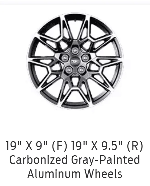 S650 Mustang Still confused on wheels gt premium with PP 1687967770193