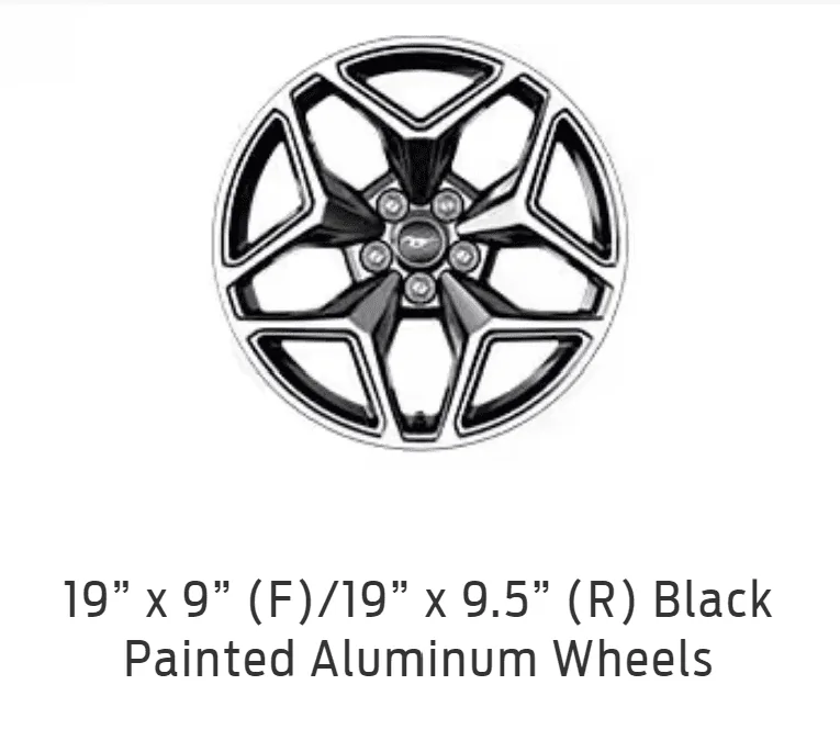 S650 Mustang Still confused on wheels gt premium with PP 1687967873982
