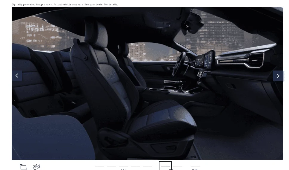 S650 Mustang Any photos of a Dark Horse interior without Appearance Package? 600a