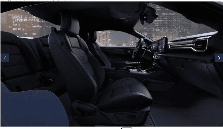 S650 Mustang Any photos of a Dark Horse interior without Appearance Package? 700a