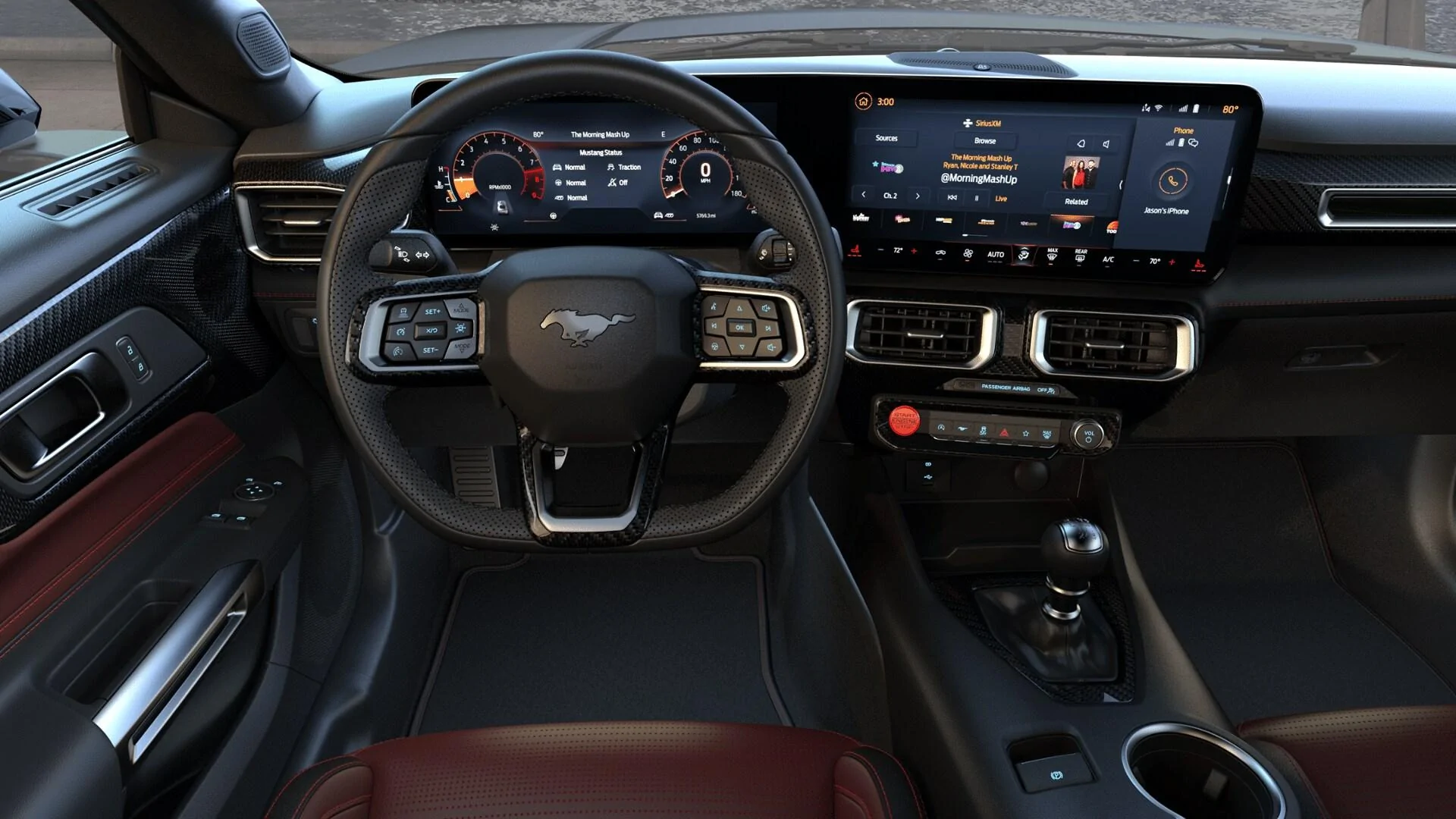 S650 Mustang Pics of the various GT Premium interior leather color choices? Official Carmine 2