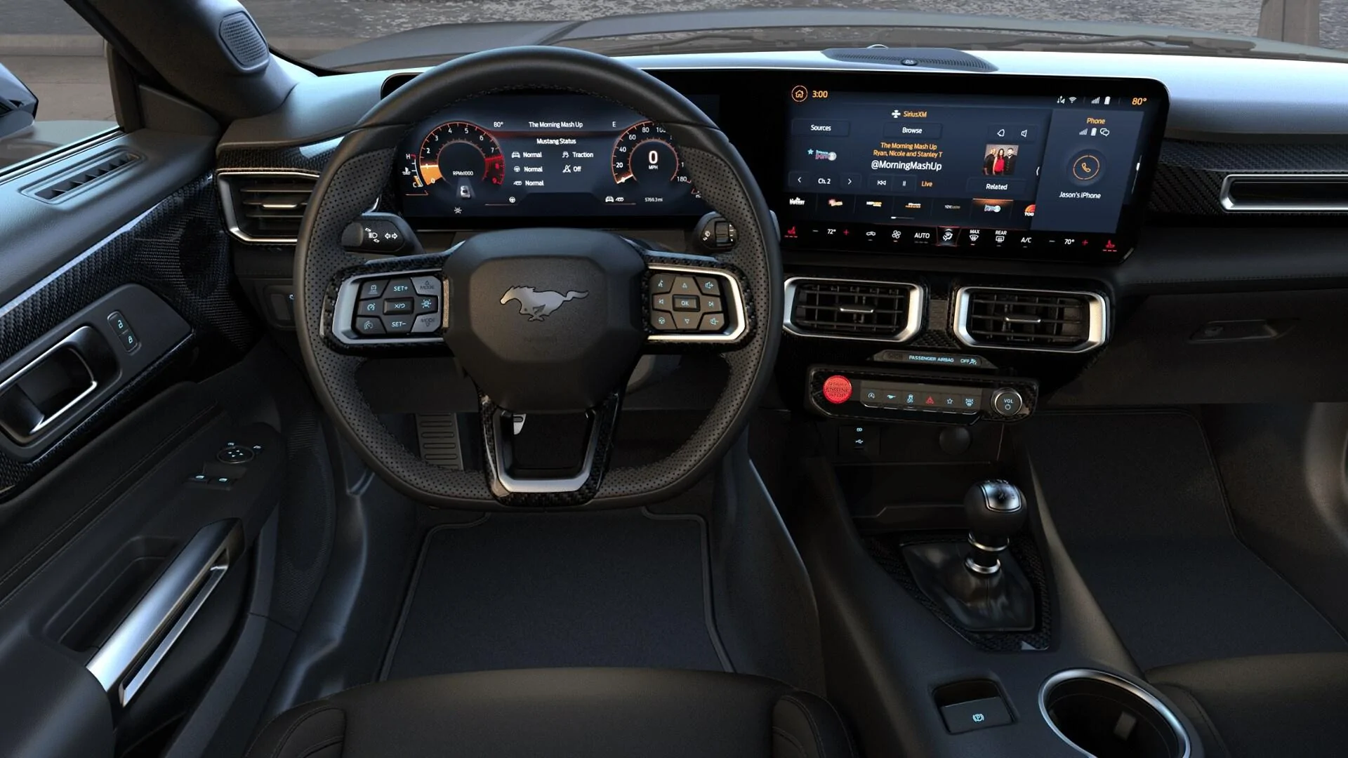S650 Mustang Pics of the various GT Premium interior leather color choices? Official Black 2