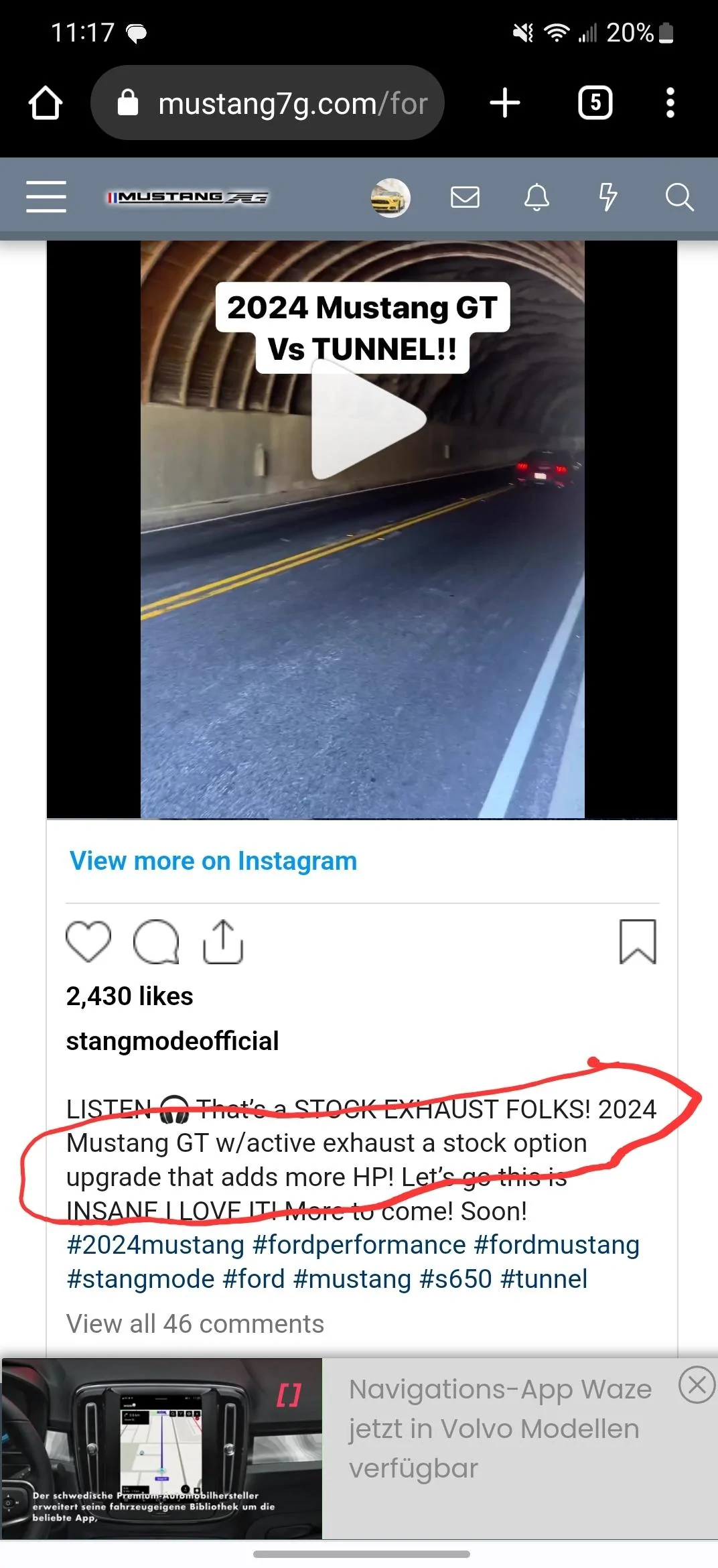 S650 Mustang Will the non-active exhaust PP GT sound significantly different? Screenshot_20230719_111923_Chrom