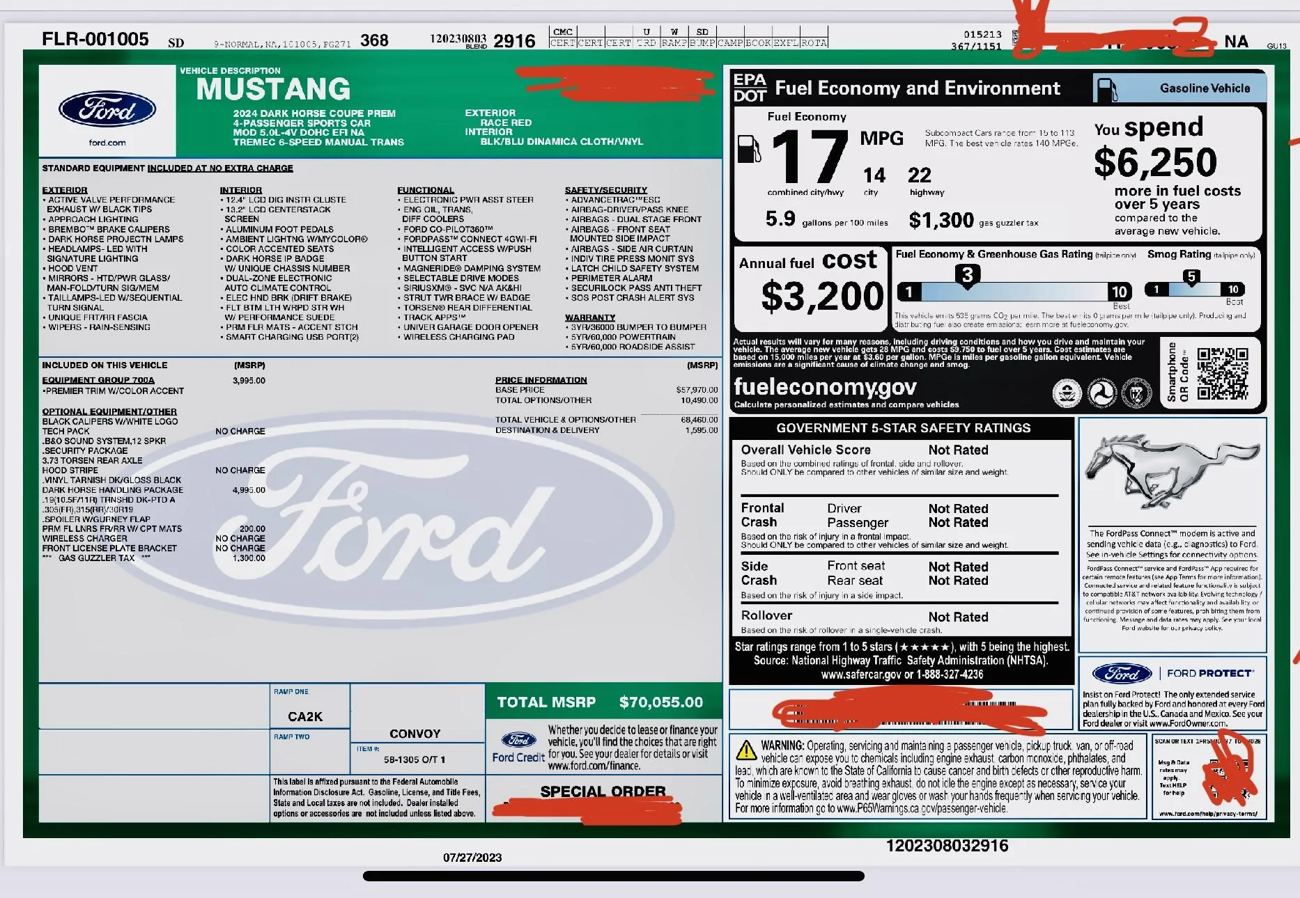 S650 Mustang WINDOW STICKERS IMG_1006