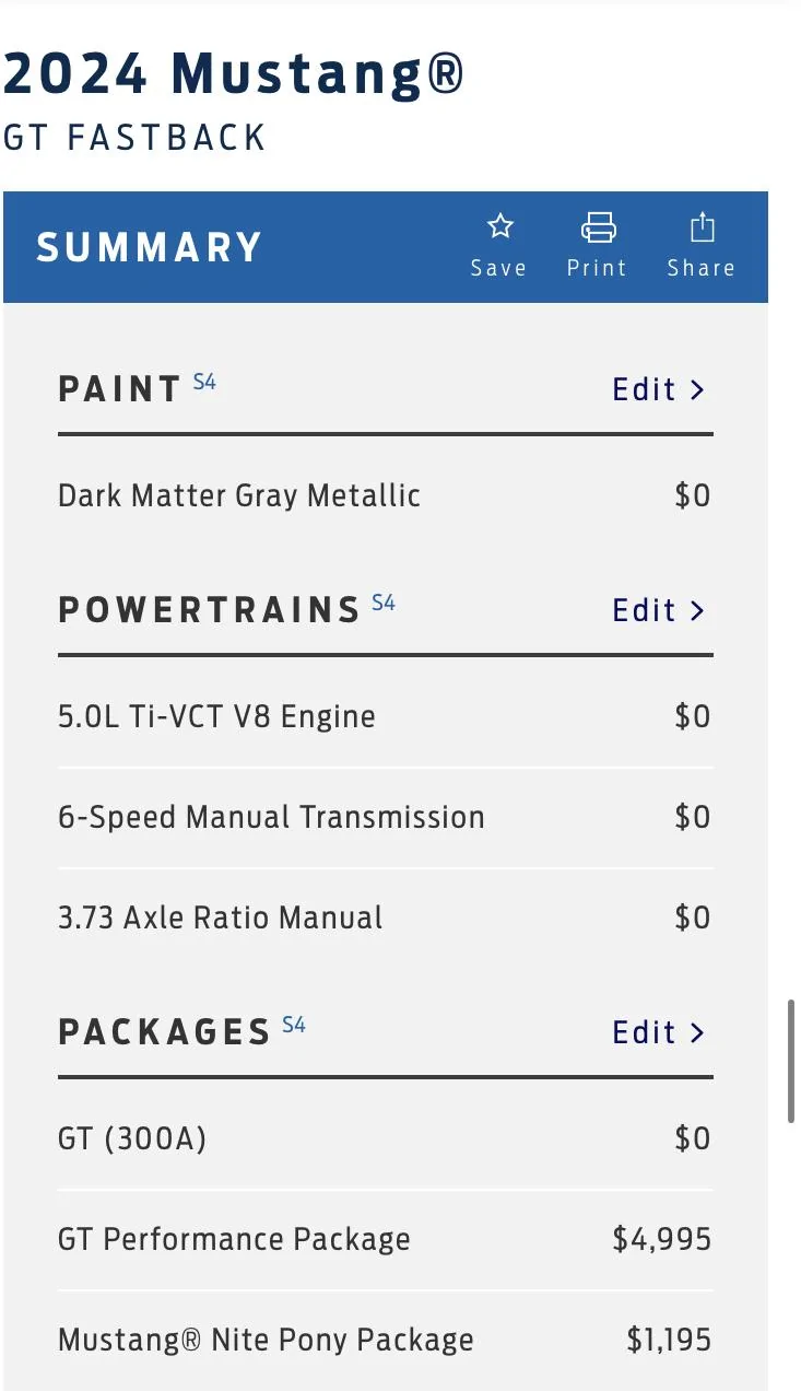 S650 Mustang Nite package and performance package IMG_3628