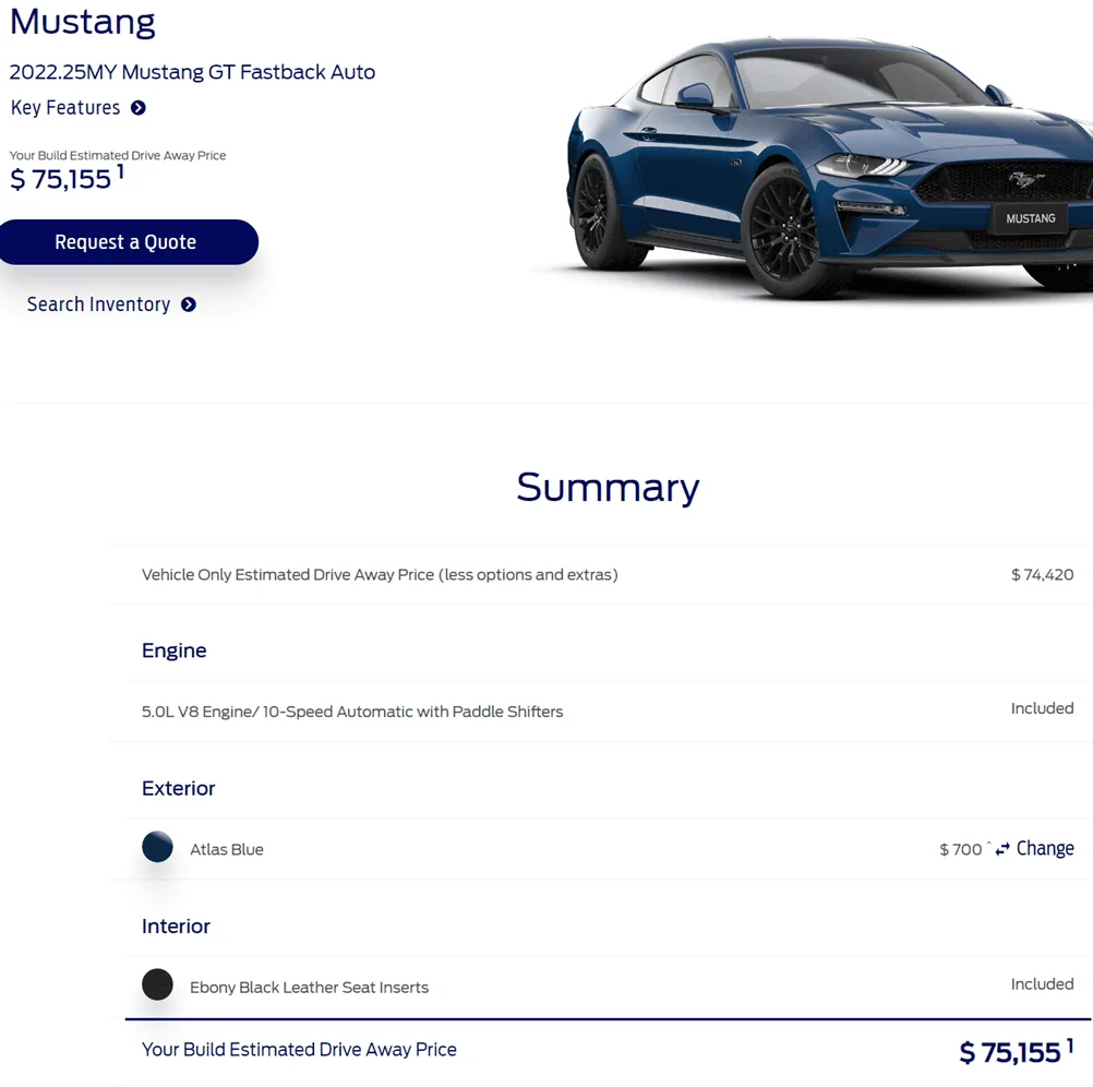 S650 Mustang 2024 Mustang Australia (AU) Pricing and Timing Schedule 1690952197692