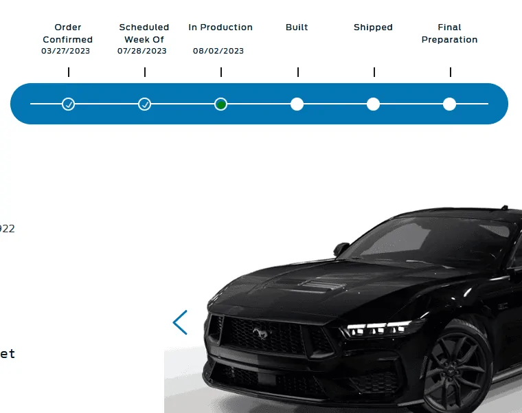 S650 Mustang Produced! Delivery Aug. 1-7 will it sit or ship? 1691033369281