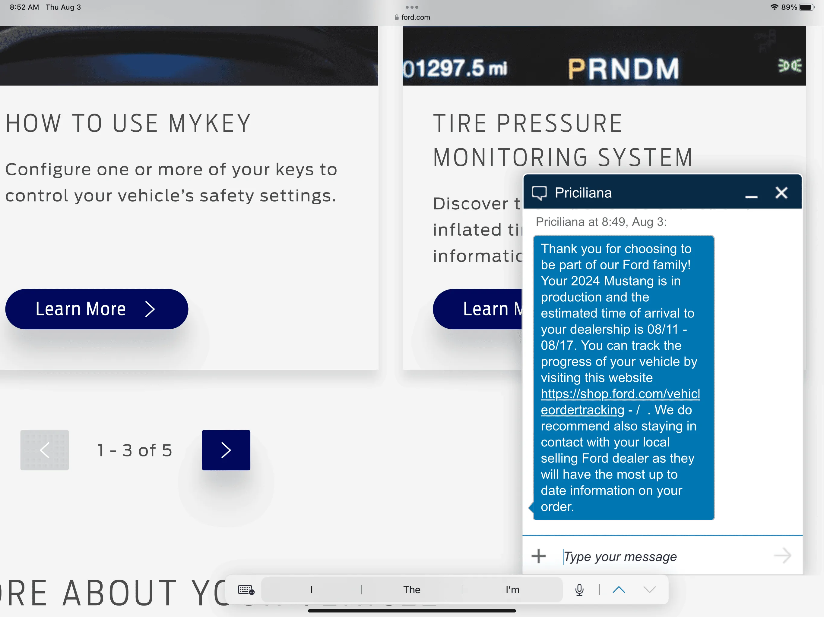 S650 Mustang Order update this am IMG_0366