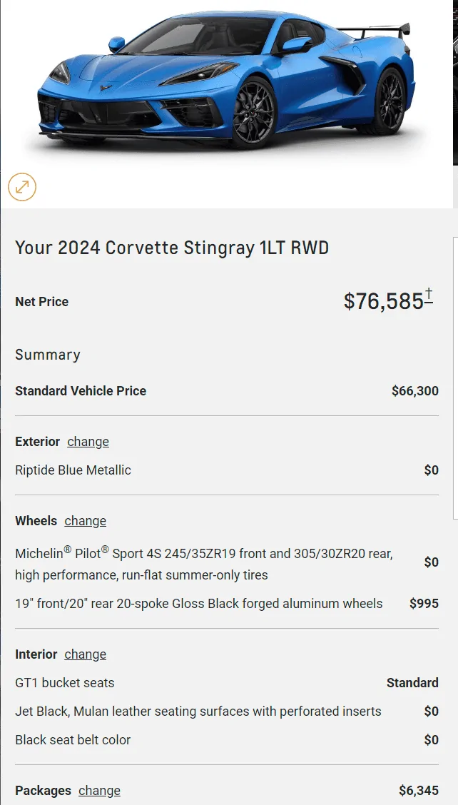 S650 Mustang S650 GT or  C7/C8 1692364662054
