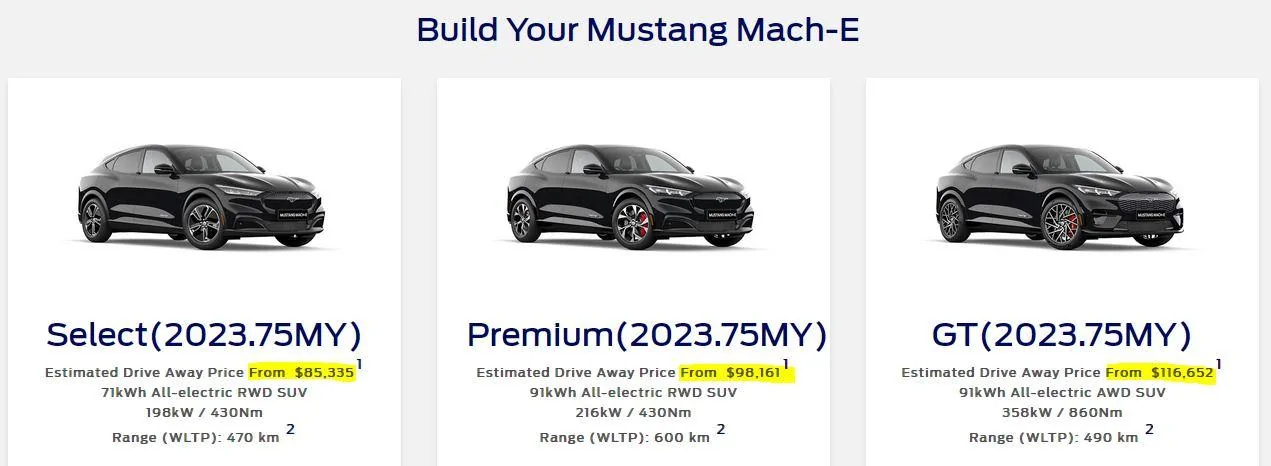 S650 Mustang FORD Australia leases entire ship MachE