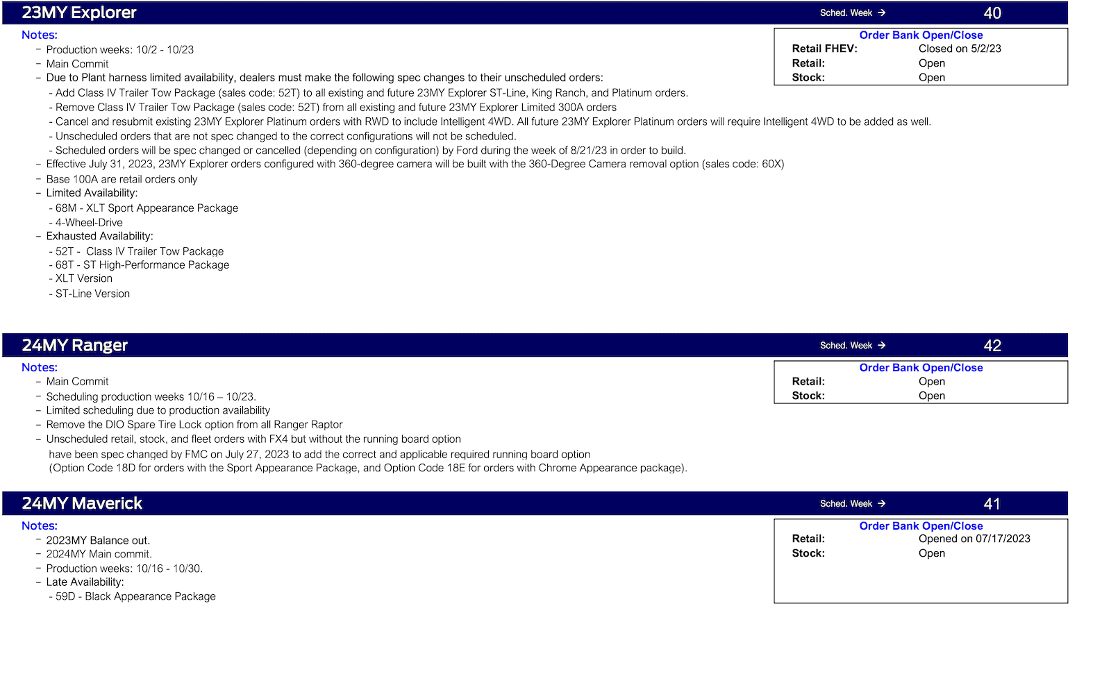 S650 Mustang Mustang Scheduling This Week (8/24/23) for Production Weeks 10/2-10/23 Ford Scheduling Notes - 8.21.23-3