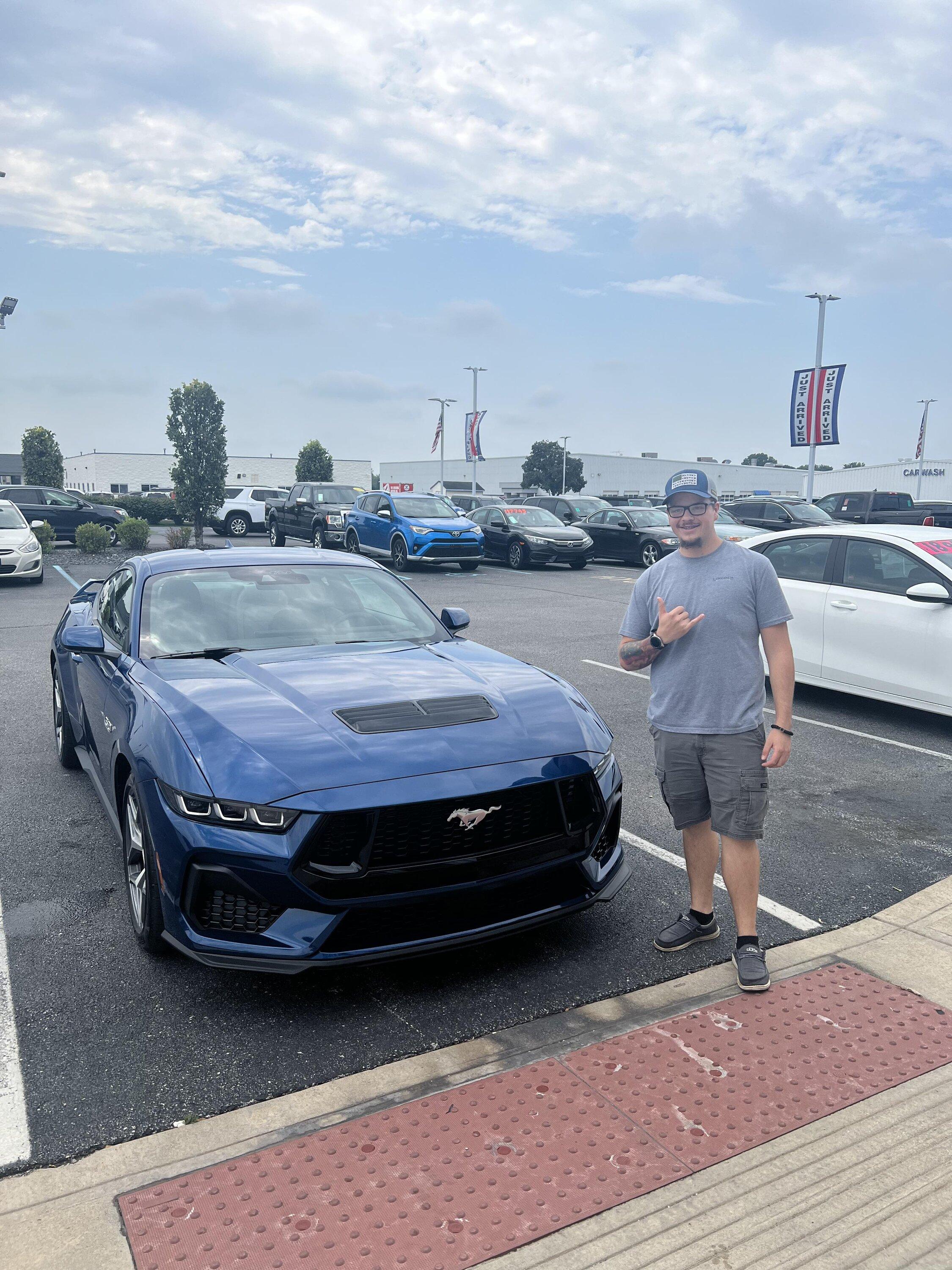S650 Mustang Pictures of my delivered 2024 Mustang GT in Atlas Blue! received_680393437287583
