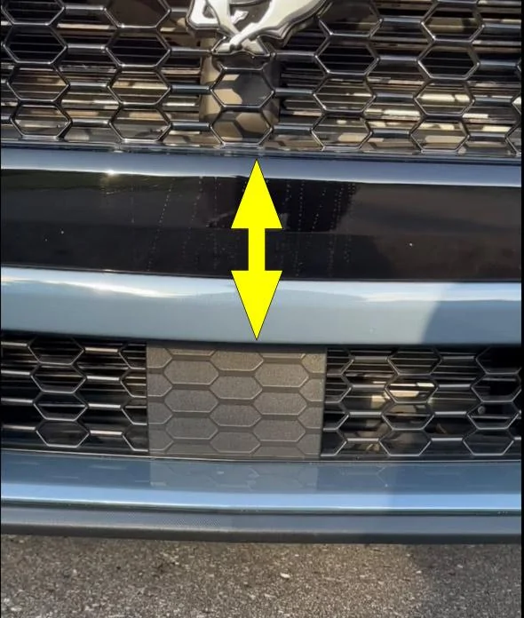 S650 Mustang No Drill - Front Plate Mount - Questions Bumper