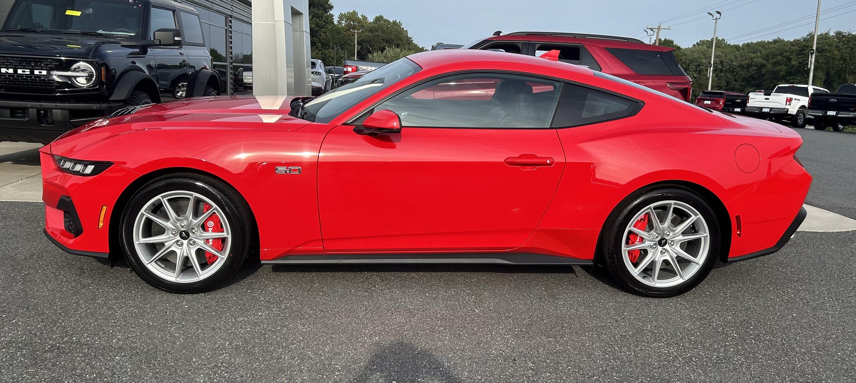 S650 Mustang Just arrived!! My 2024 Race Red GT Premium w Carmine Red interior & Active Exhaust IMG_2981