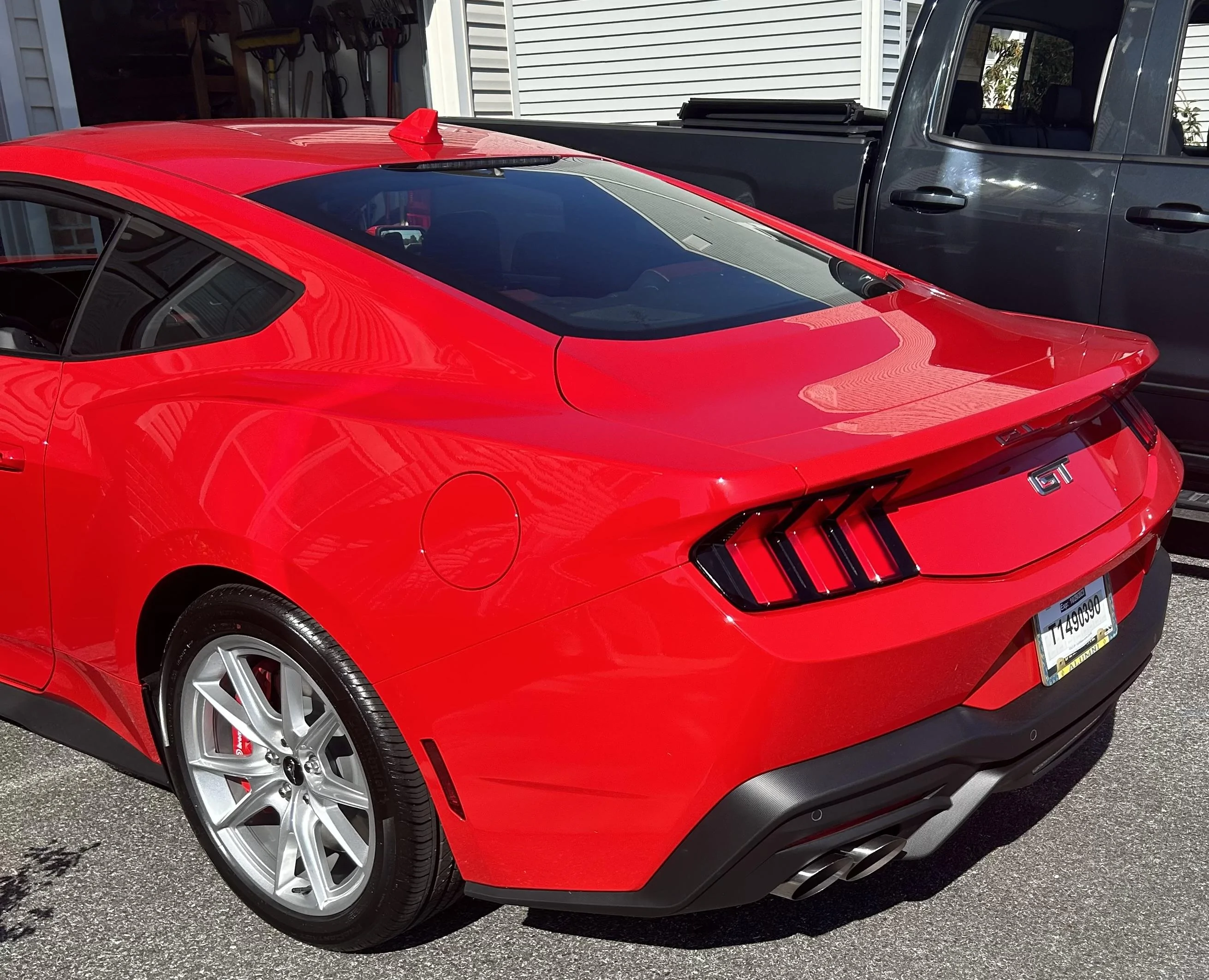 S650 Mustang Just arrived!! My 2024 Race Red GT Premium w Carmine Red interior & Active Exhaust IMG_3001