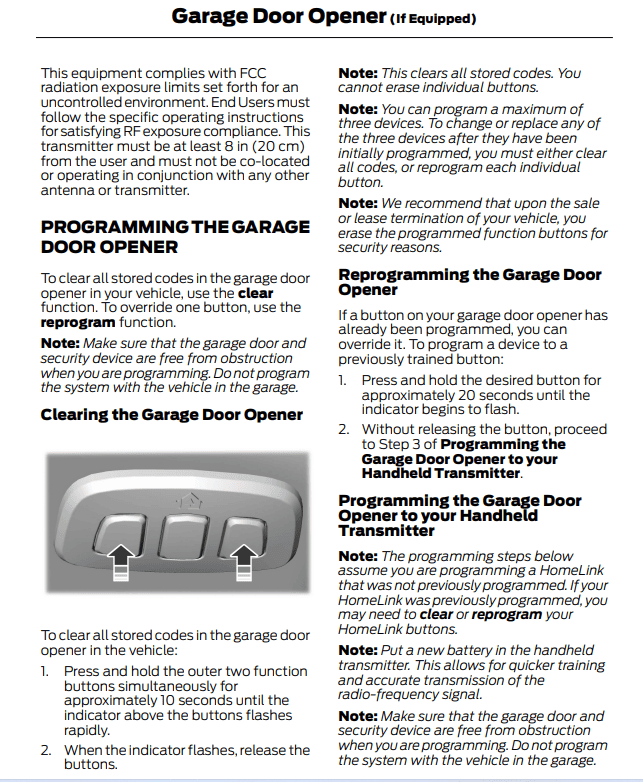 S650 Mustang Anyone else having an issue programing their built in garage door opener? 1693676825832