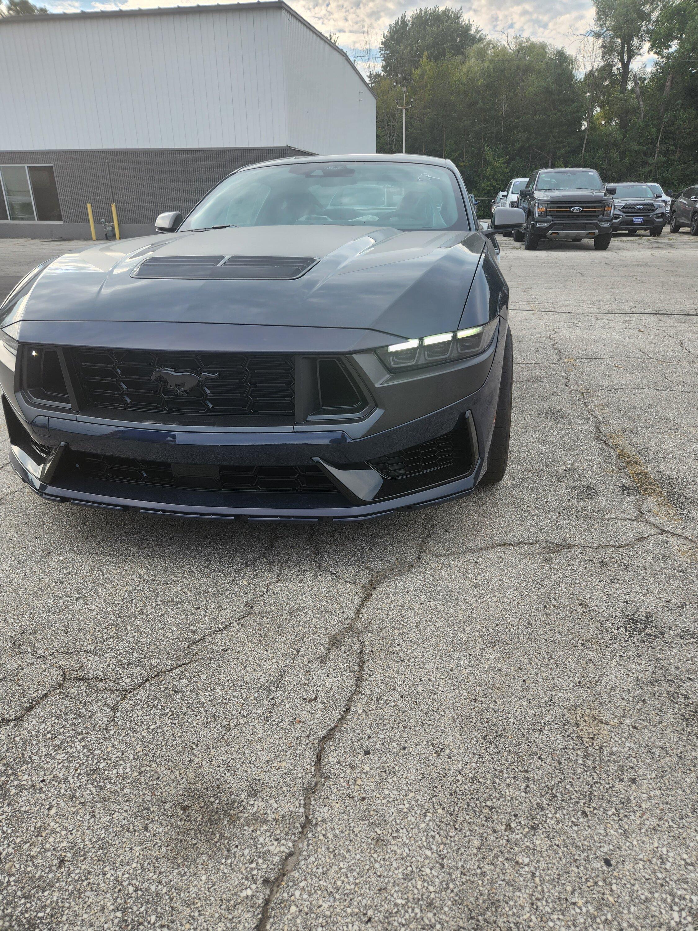 S650 Mustang Delivery Pics & Video: Pyroguy's Blue Ember Dark Horse, HP 20230905_170342