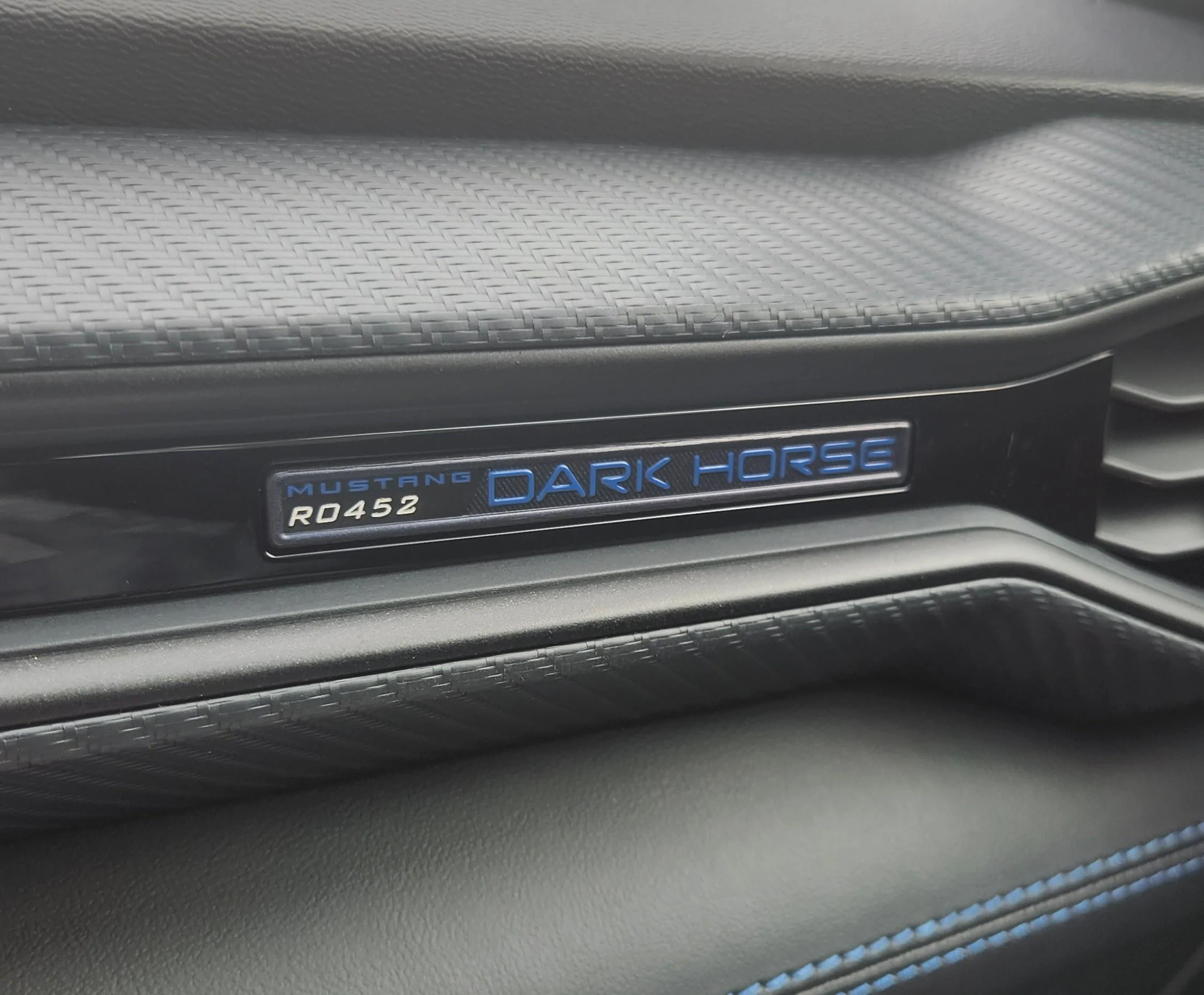 S650 Mustang Delivery Pics & Video: Pyroguy's Blue Ember Dark Horse, HP 20230905_165525~2