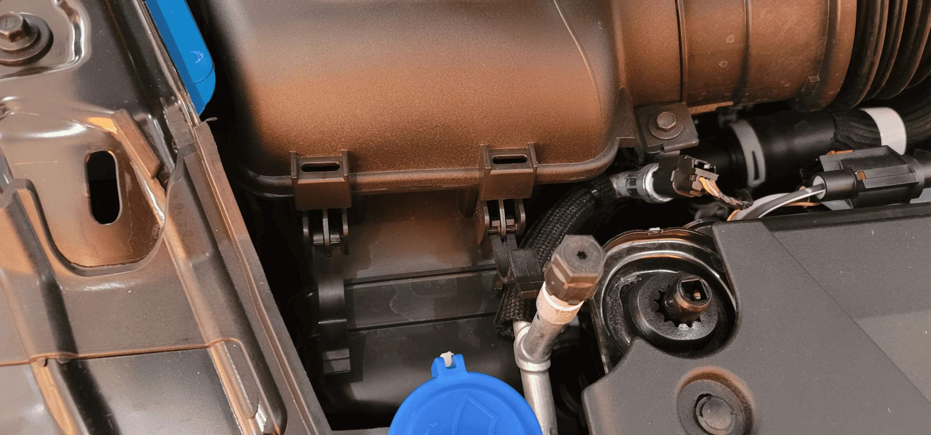 S650 Mustang DIY: how to remove hydrocarbon filters from 2024 Mustang GT / Dark Horse 1694144262136