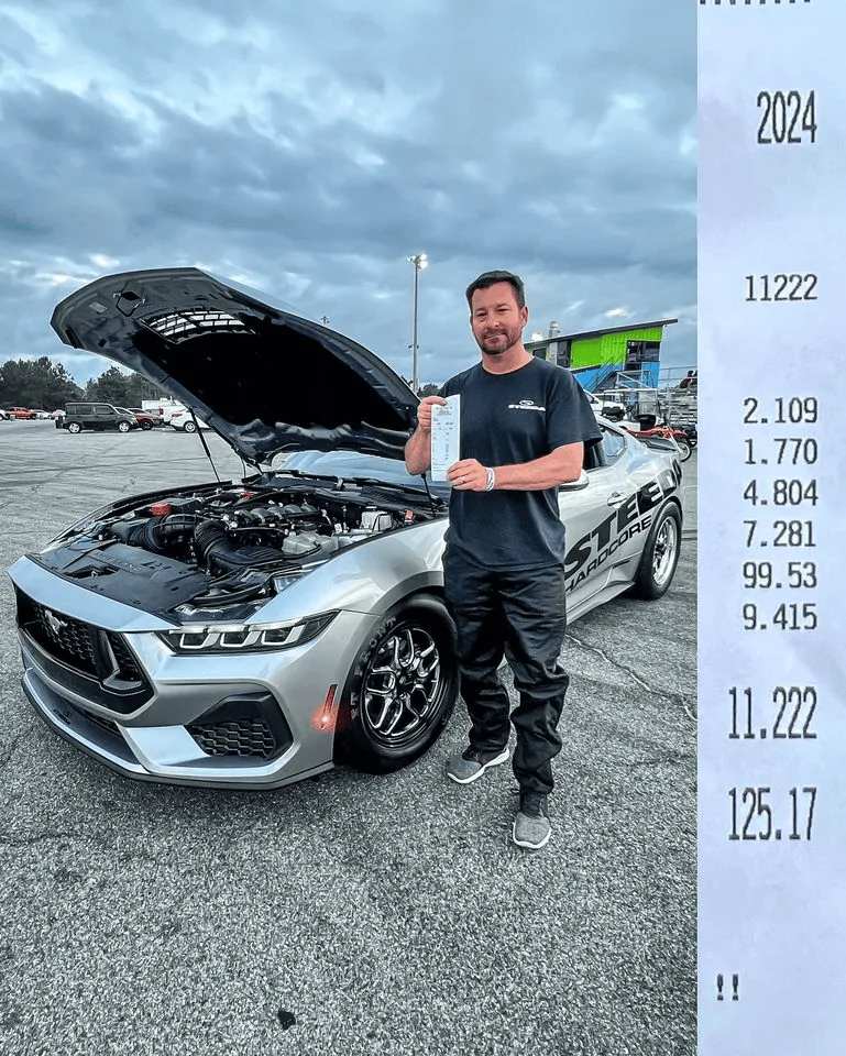 S650 Mustang 11.222 @ 125.17 on 1/4 mile pass in Steeda's modified S650 build #SilverBullet! 1694870310141-png