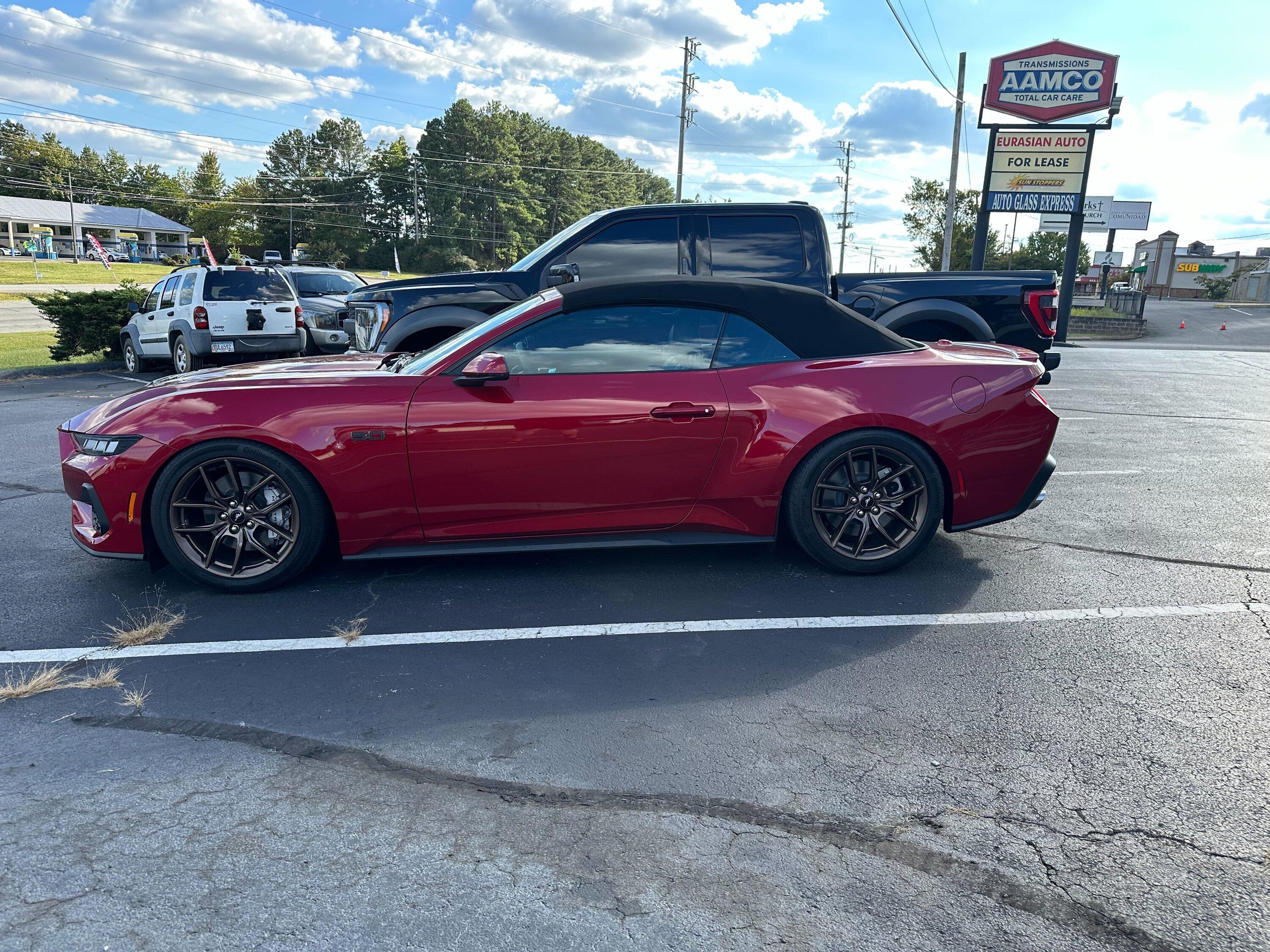 S650 Mustang GT lowered on aftermarket suspension: RTR coilovers, Steeda sway bars, spacers + more mods IMG_2746