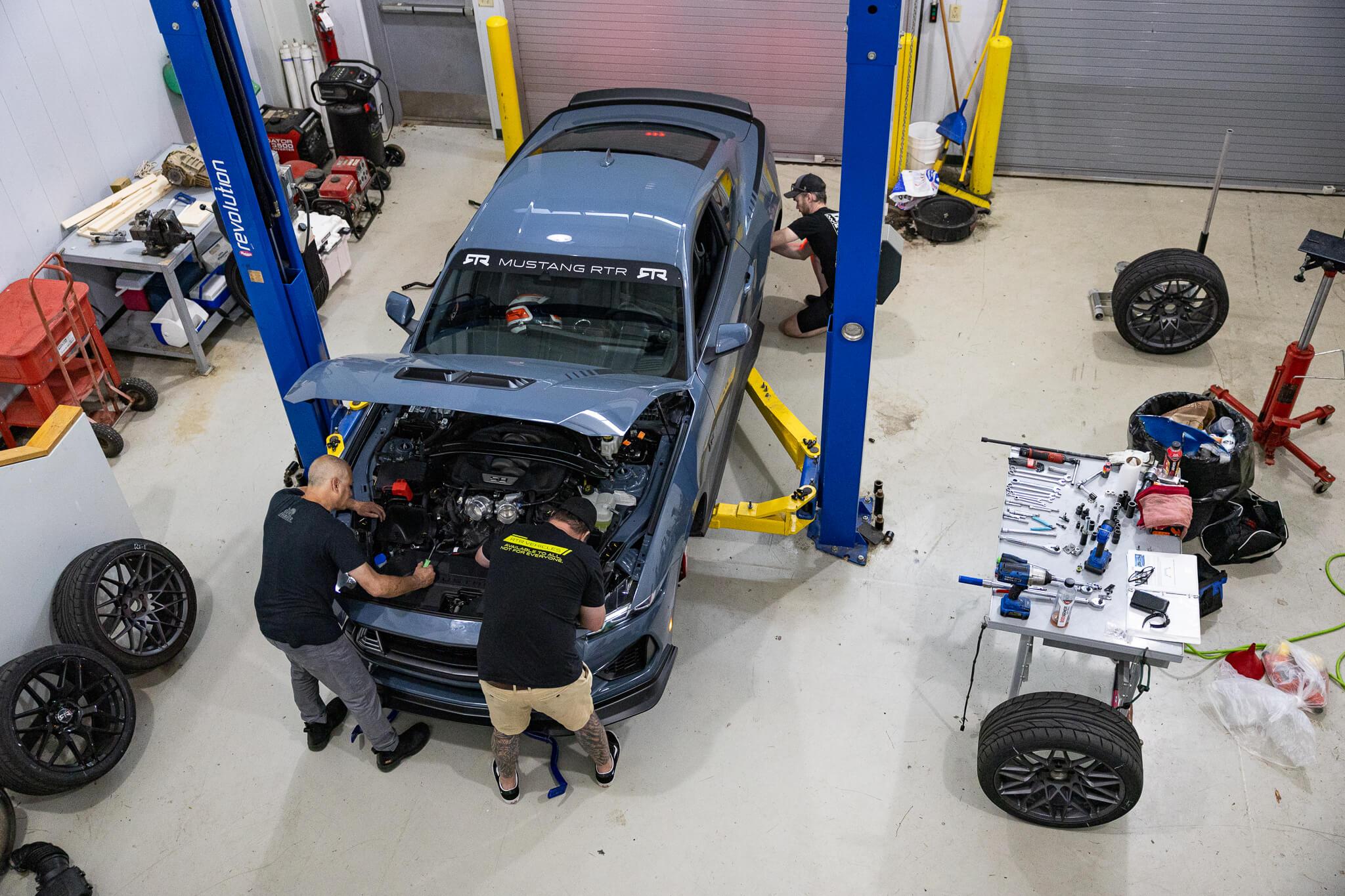 S650 Mustang RTR Vehicles Suspension Validation Testing on the 7th Generation Mustang JCOL3996