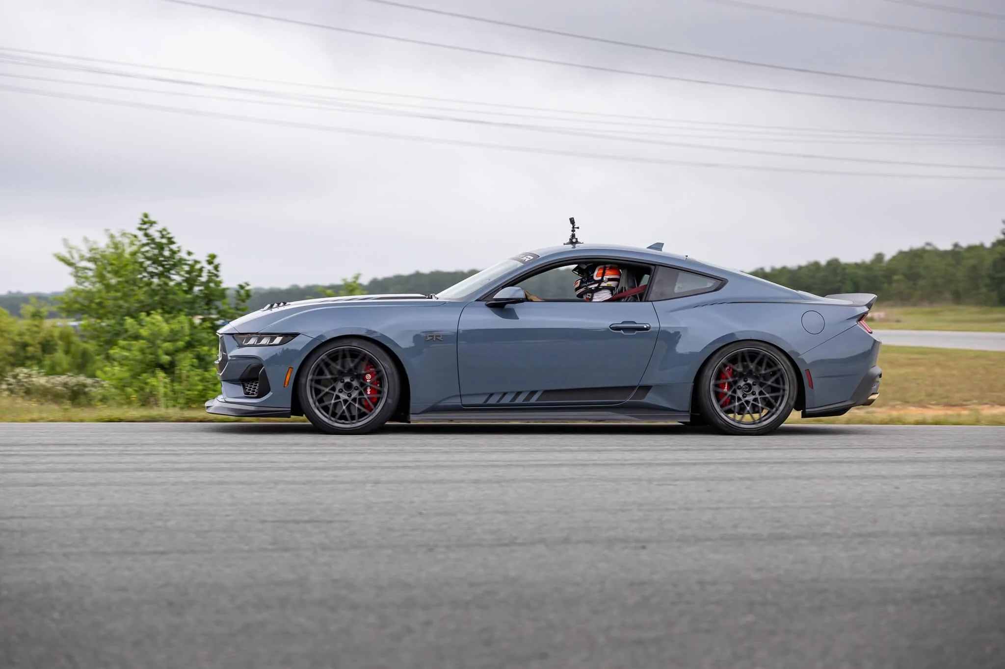 S650 Mustang RTR Vehicles Suspension Validation Testing on the 7th Generation Mustang JCOL4558