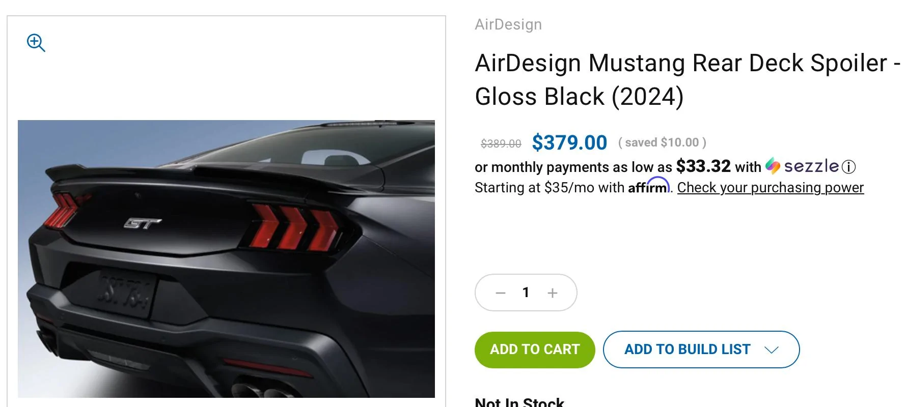 S650 Mustang S650 Black decklid IMG_3696