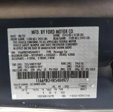 S650 Mustang First totaled S650 Mustang appears on Copart ee468d89b6ea4ea6a40a2502647181b0_ful