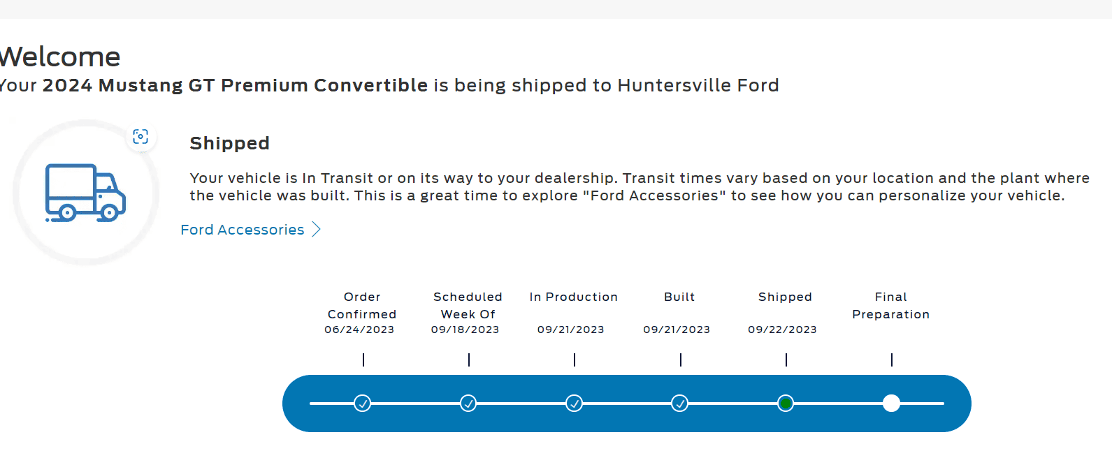 S650 Mustang Tracker went from Built to Confirmed? 1695829853988