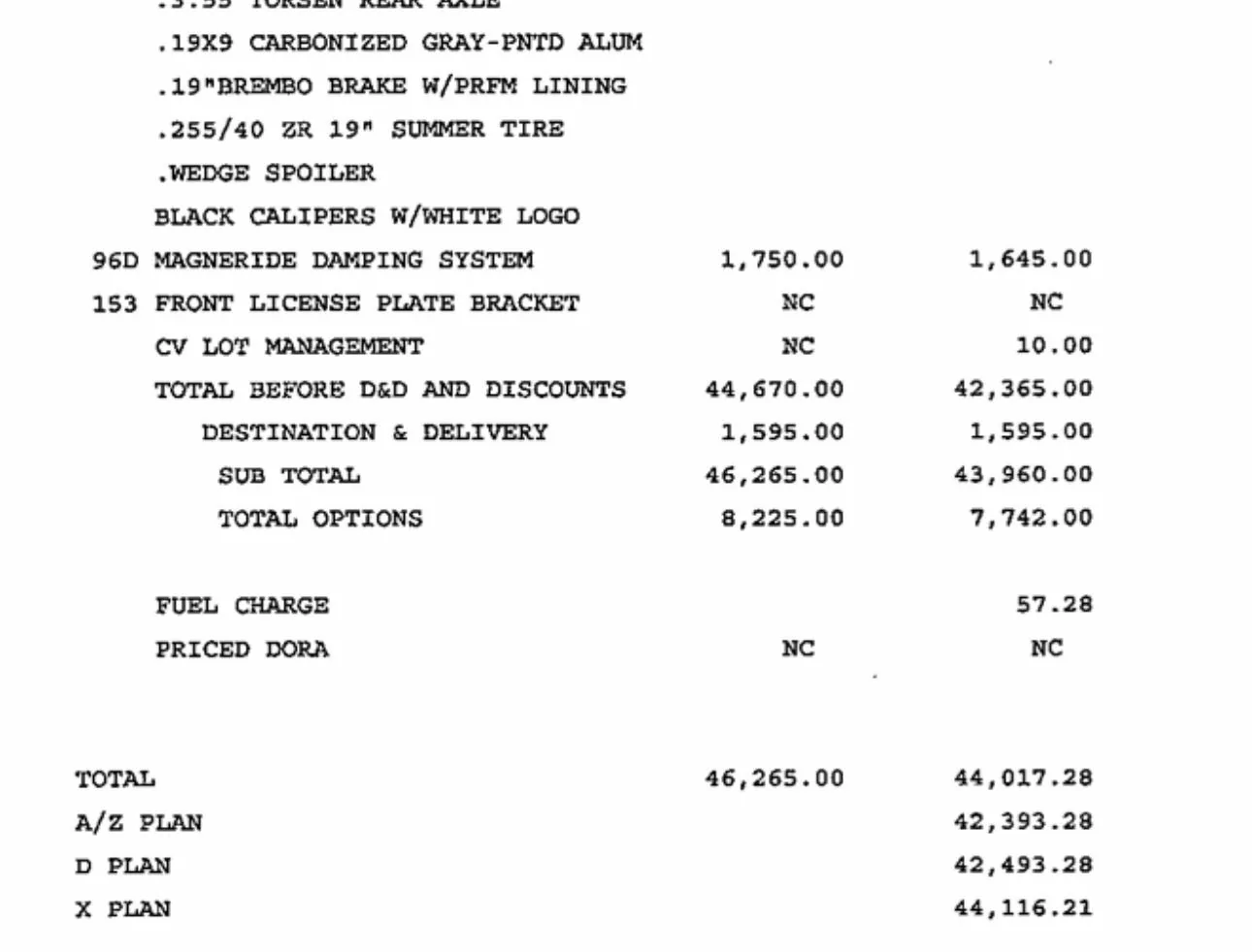 S650 Mustang Dealer Invoice + A, D, X & Z-Plans IMG_2585
