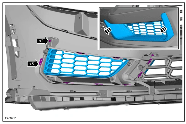 S650 Mustang Corner grille reinstall 1697360888368