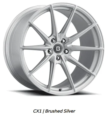 S650 Mustang Brada FormTech™ Hybrid Rotary Forged Wheels CX1 CX2 CX3 By Vibe Motorsports CX1 Silver