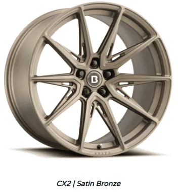 S650 Mustang Brada FormTech™ Hybrid Rotary Forged Wheels CX1 CX2 CX3 By Vibe Motorsports CX2 Satin Bronz